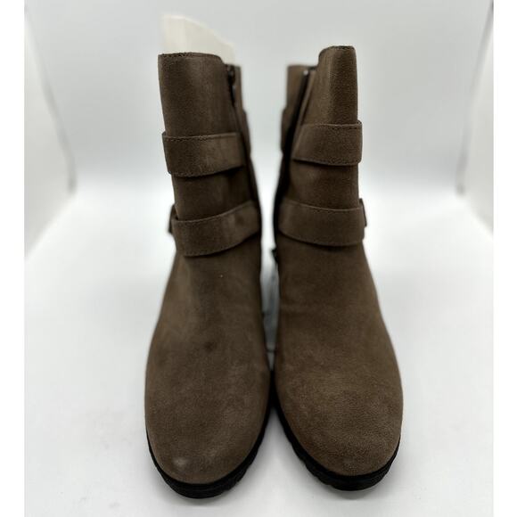 Giani Bernini Sashaa Memory-Foam Water-Resistant Booties NIB Sz 9 Taupe Suede - Picture 6 of 9